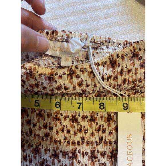 Olivaceous Hippie Boho Smocked Bodice Long Sleeve Mini Dress M NWT - Picture 6 of 7